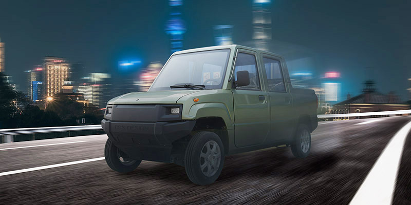 Bakhjulsdrevet EV Pickup