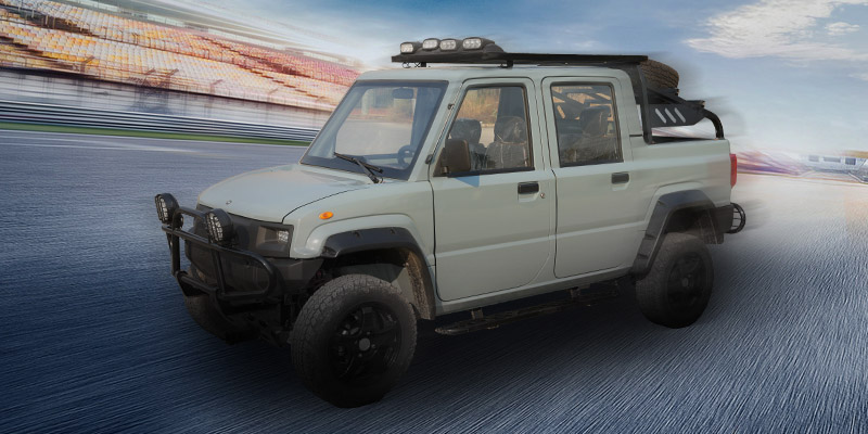 Firehjulsdrevet elbil pickup